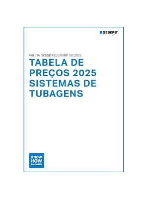 Tabela de Preços 2025 Sistemas de Tubagens Geberit
