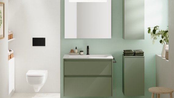 A série para casa de banho Geberit Selnova