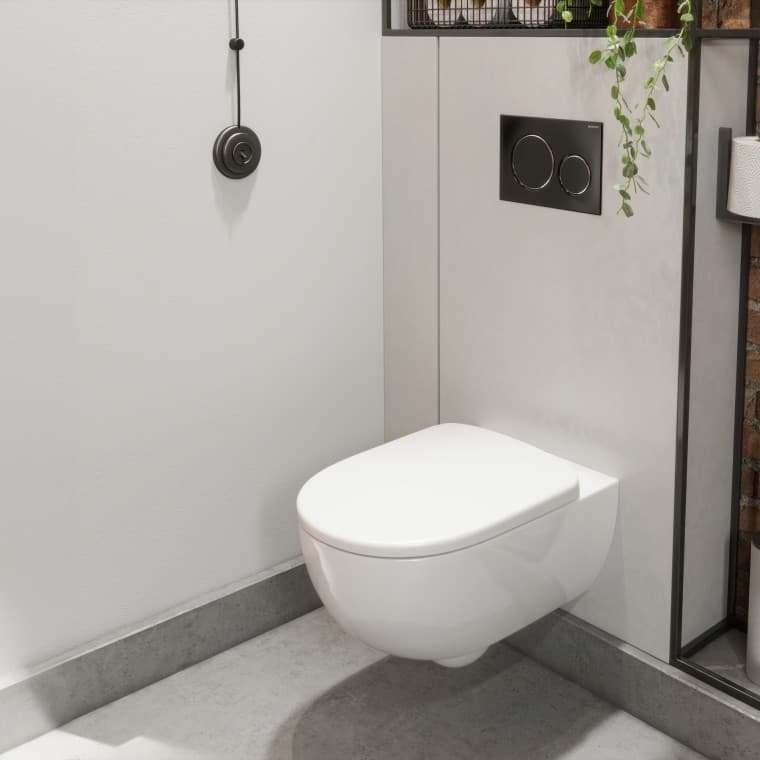 Sanita suspensa, lavatório e móvel de lavatório Geberit Sanita suspensa, lavatório e móvel de lavatório Geberit