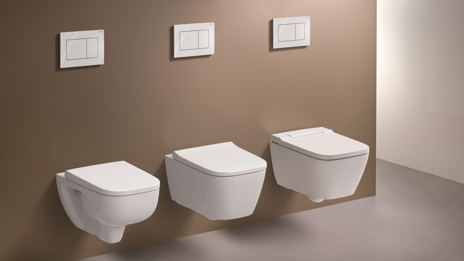 Sanitas Geberit TurboFlush em design quadrado