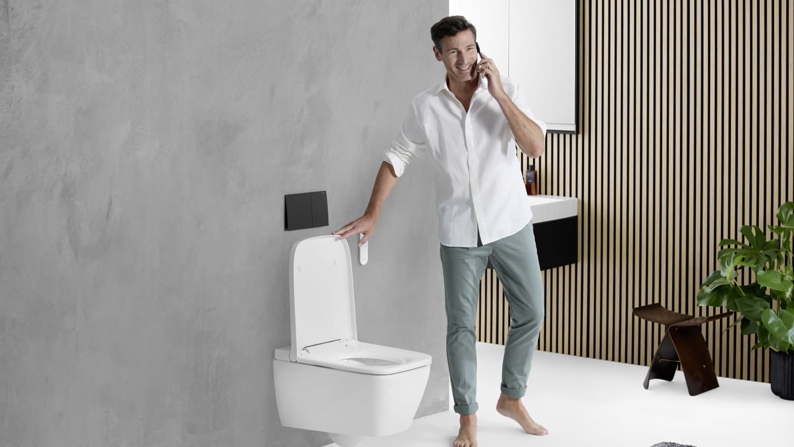 Geberit AquaClean Sela quadrado com Sigma70 Geberit AquaClean Sela quadrado com Sigma70