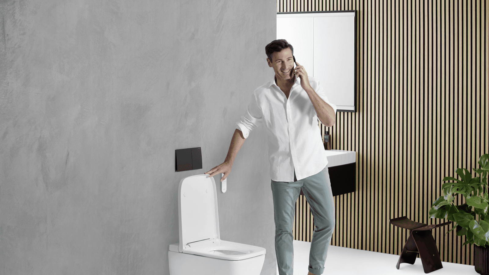 Geberit AquaClean Sela quadrada com Sigma70 Geberit AquaClean Sela quadrada com Sigma70