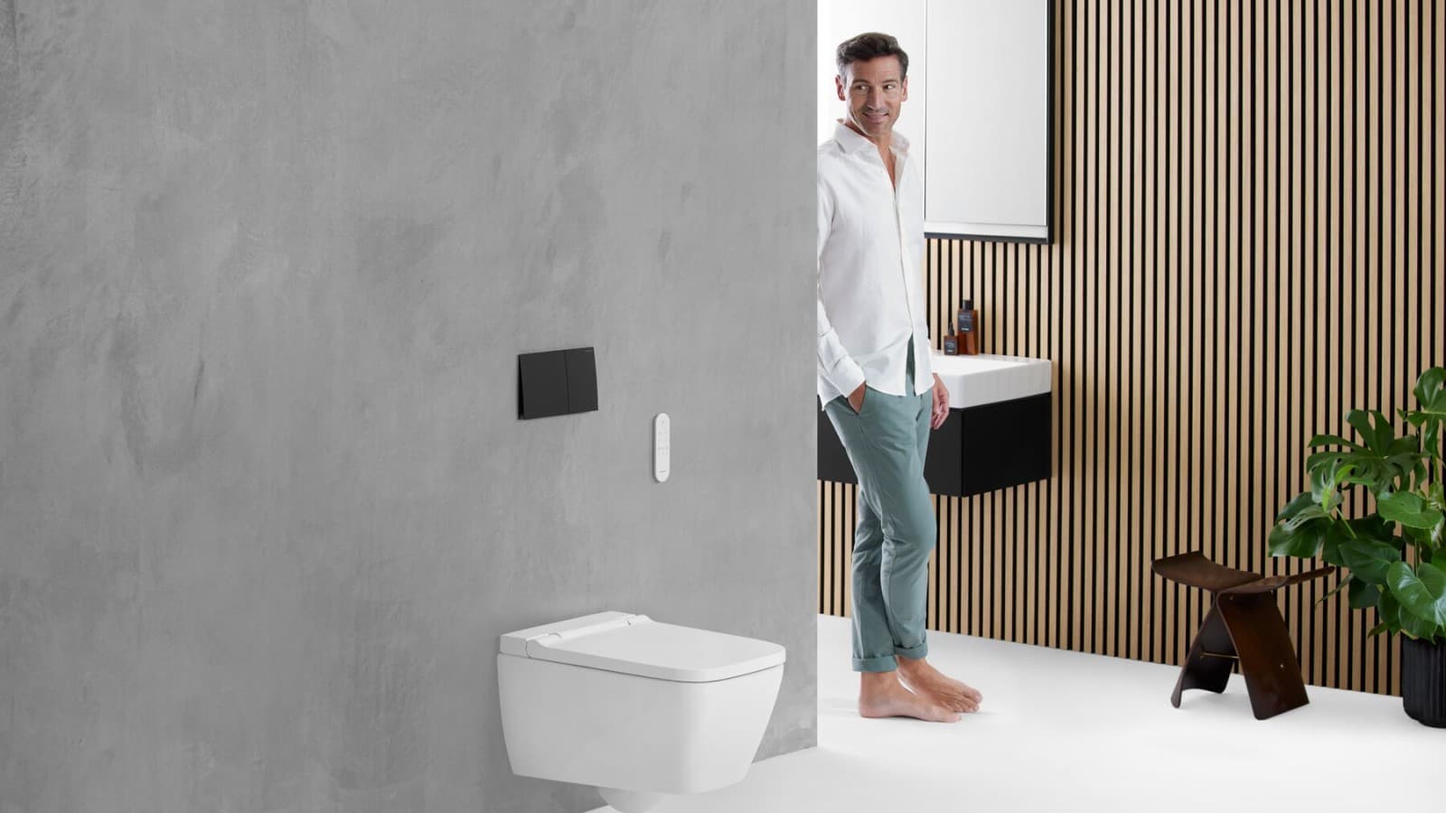 Casa de banho Geberit com Geberit AquaClean Sela Casa de banho Geberit com Geberit AquaClean Sela