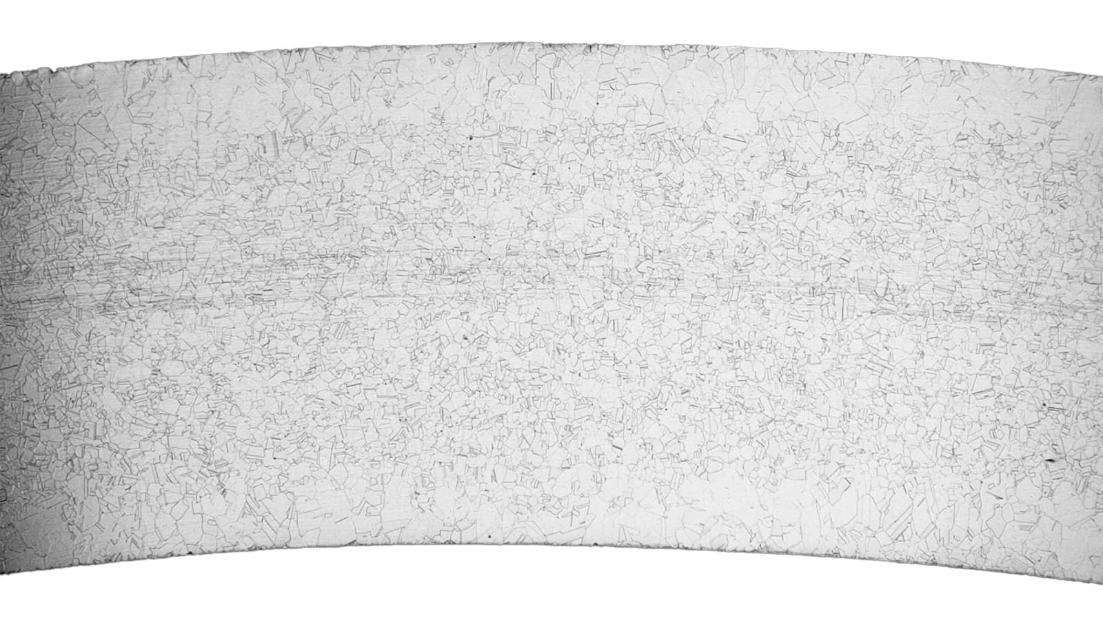 Estrutura homogénea do material dos tubos Geberit Mapress Aço Inoxidável Estrutura homogénea do material dos tubos Geberit Mapress Aço Inoxidável