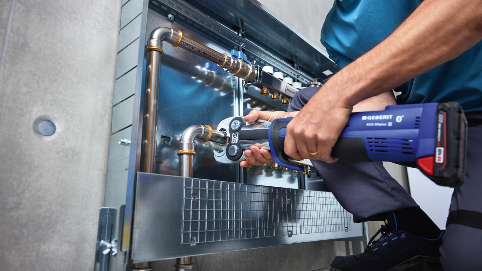 Instalação do Geberit Mapress Therm em sistemas de aquecimento Instalação do Geberit Mapress Therm em sistemas de aquecimento
